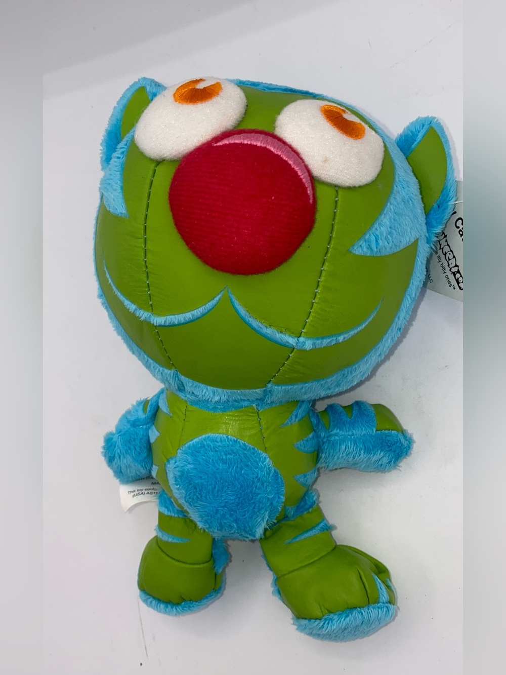 2008 KneeBouncers "Sly Cat" Small Plush Stuffed Toy With Tag. Very Rare    AA21